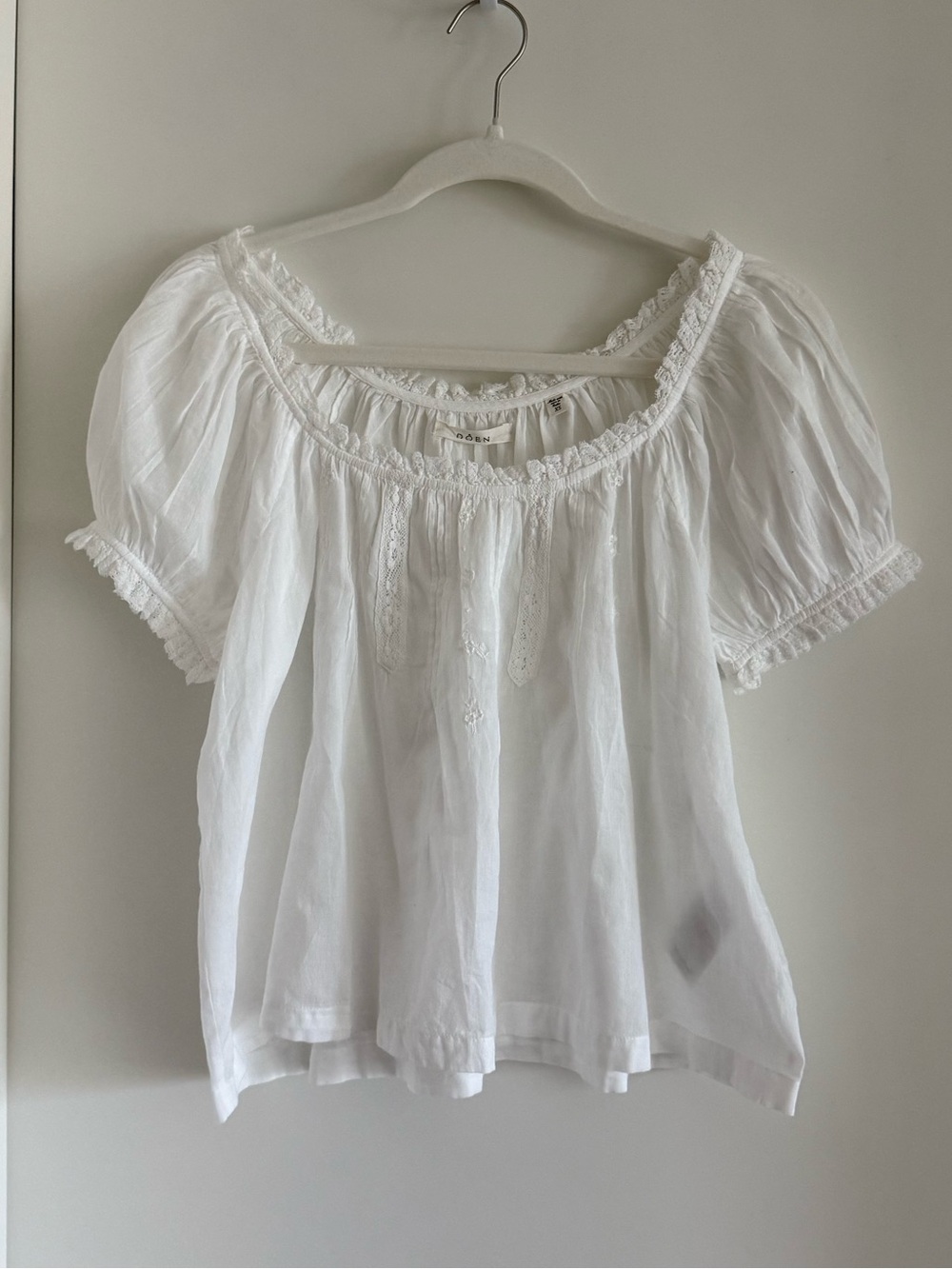 Doen Frederica Top in Salt White - Picture 8 of 13